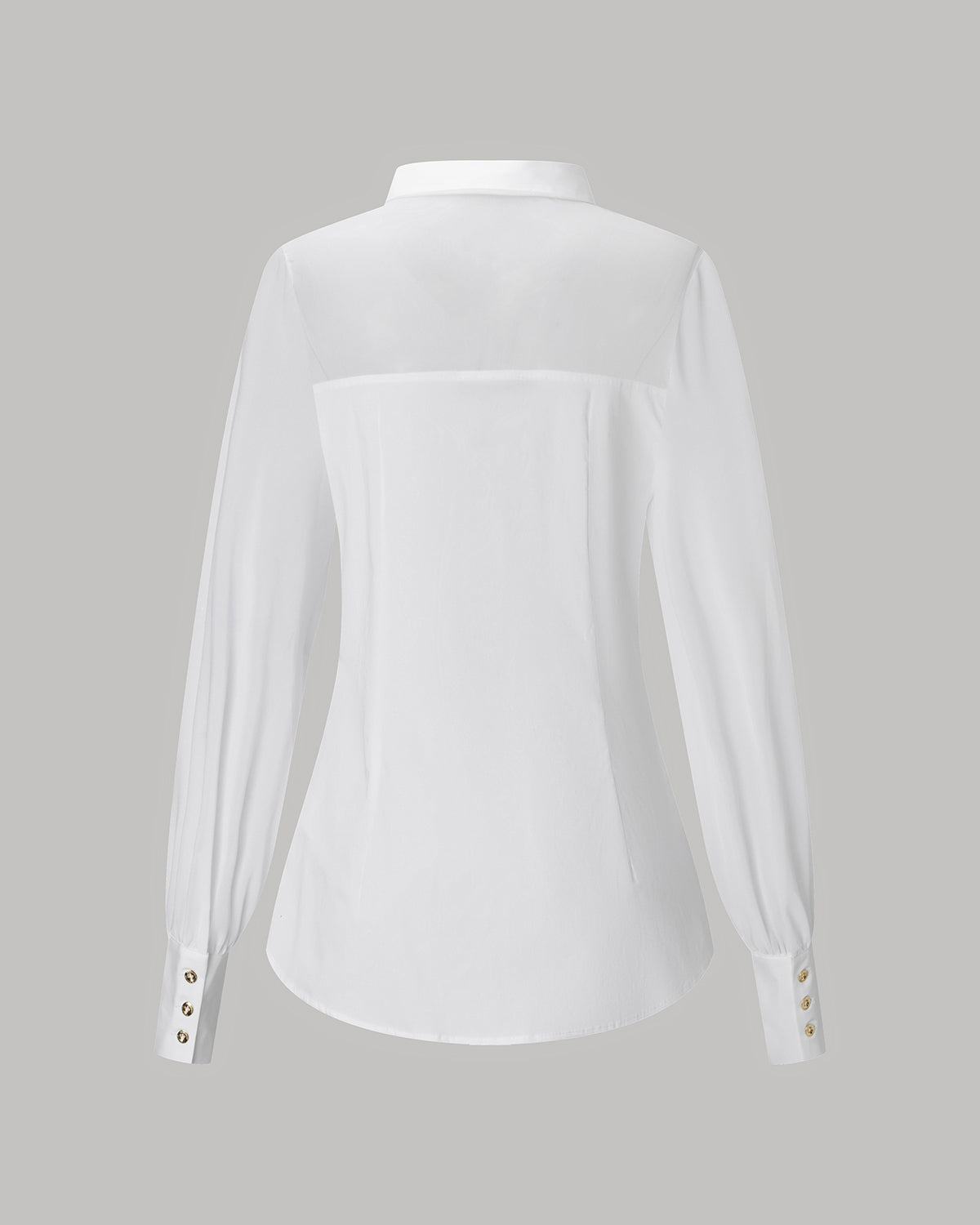 CrepeShine White Slim Shirting