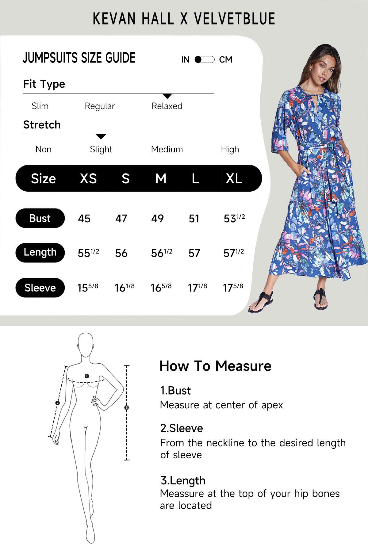 Kevan Hall X VelvetBlue Boder Printed Jumpsuit