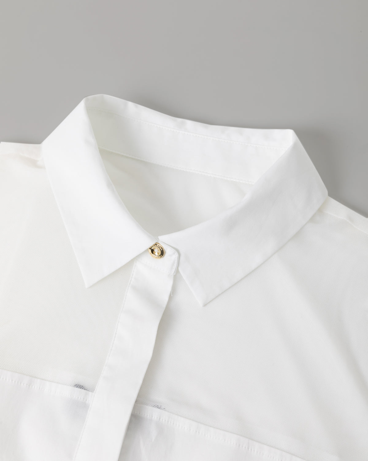 CrepeShine White Slim Shirting