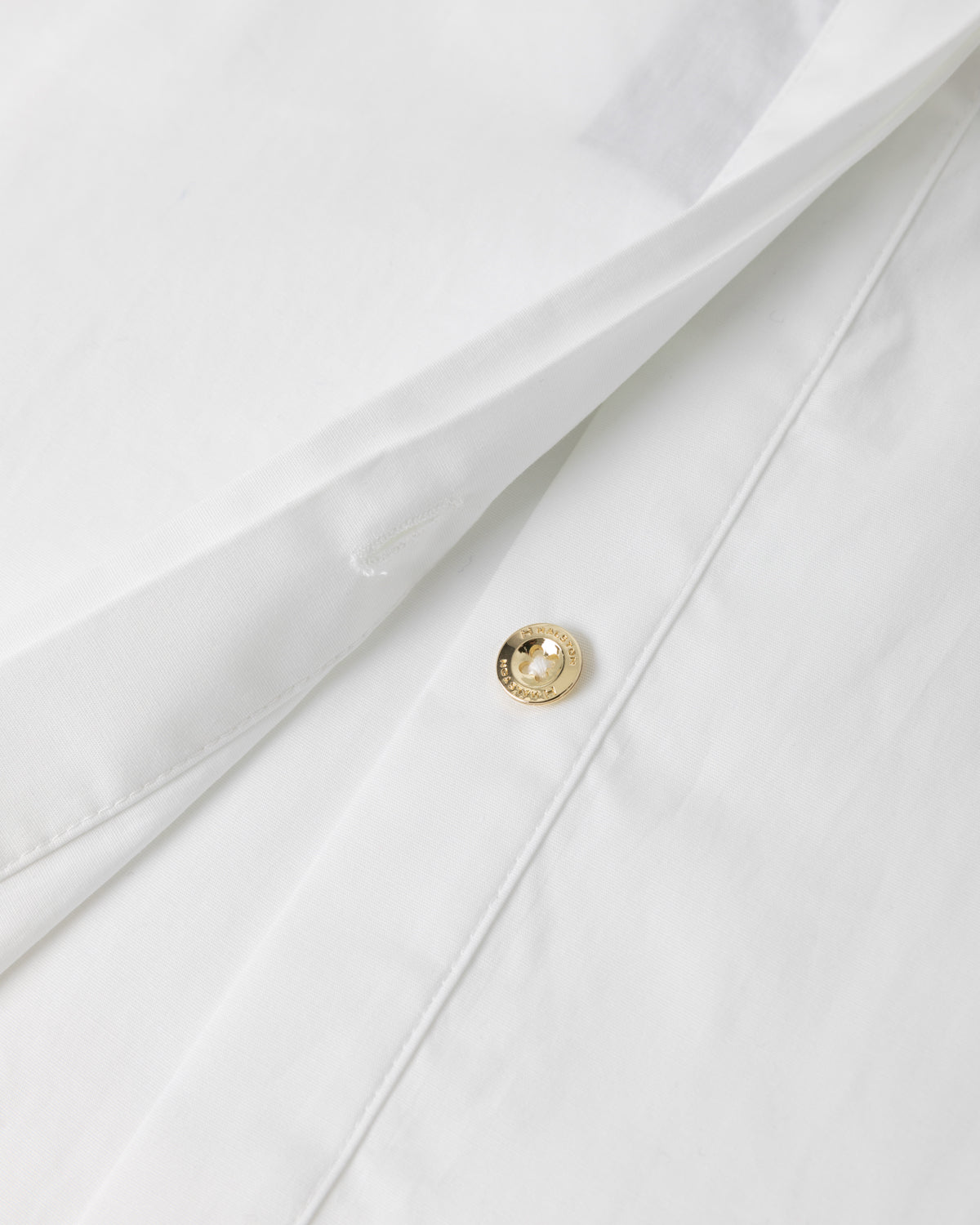 CrepeShine White Slim Shirting