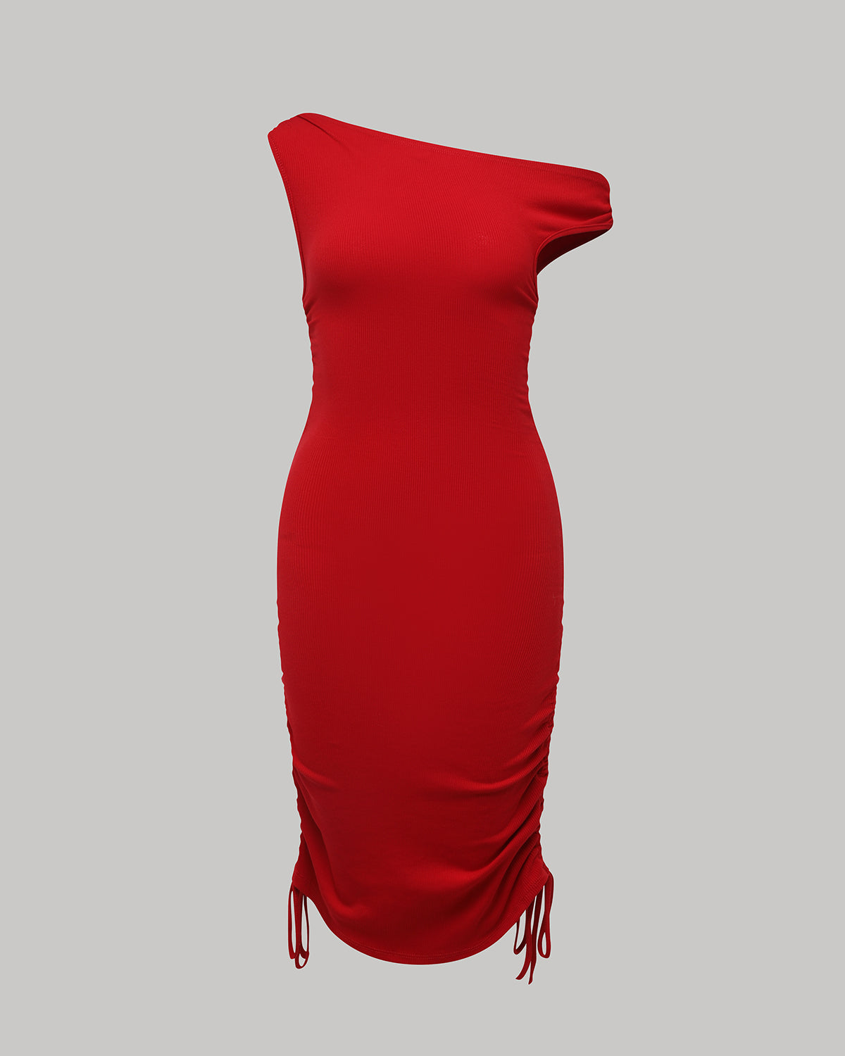 BlisSecret One Shoulder Rouched Mini Dress