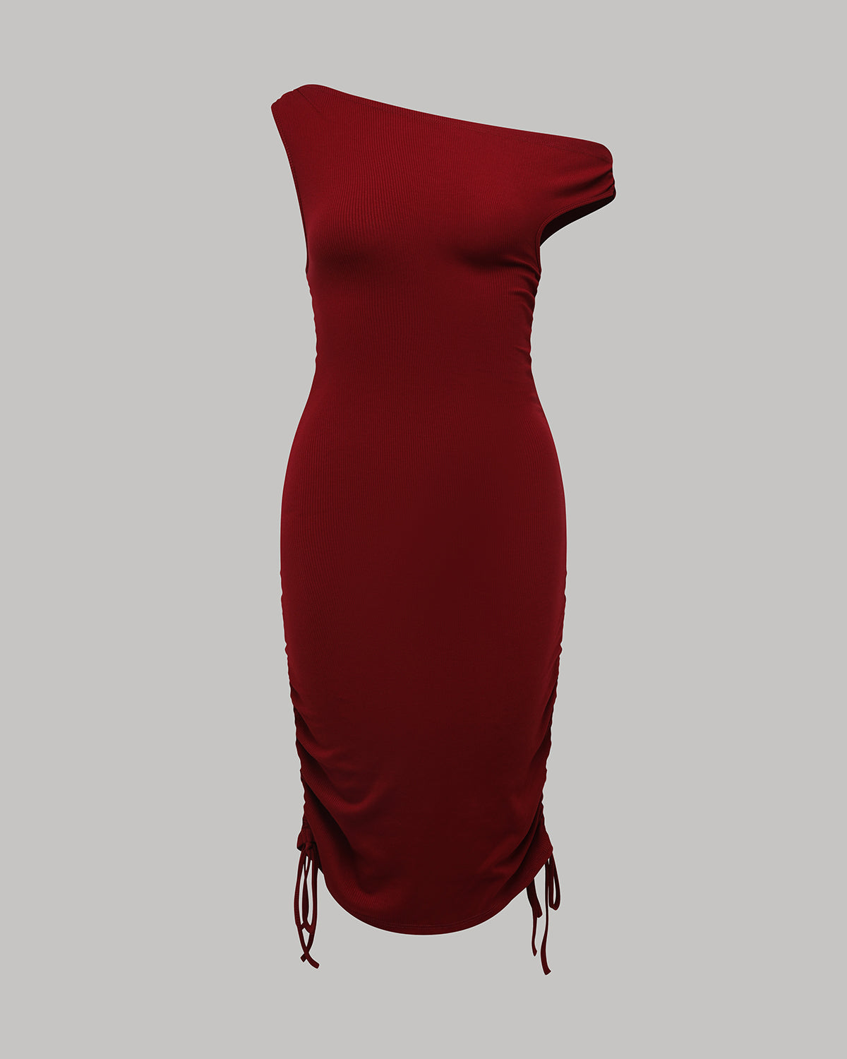 BlisSecret One Shoulder Rouched Mini Dress