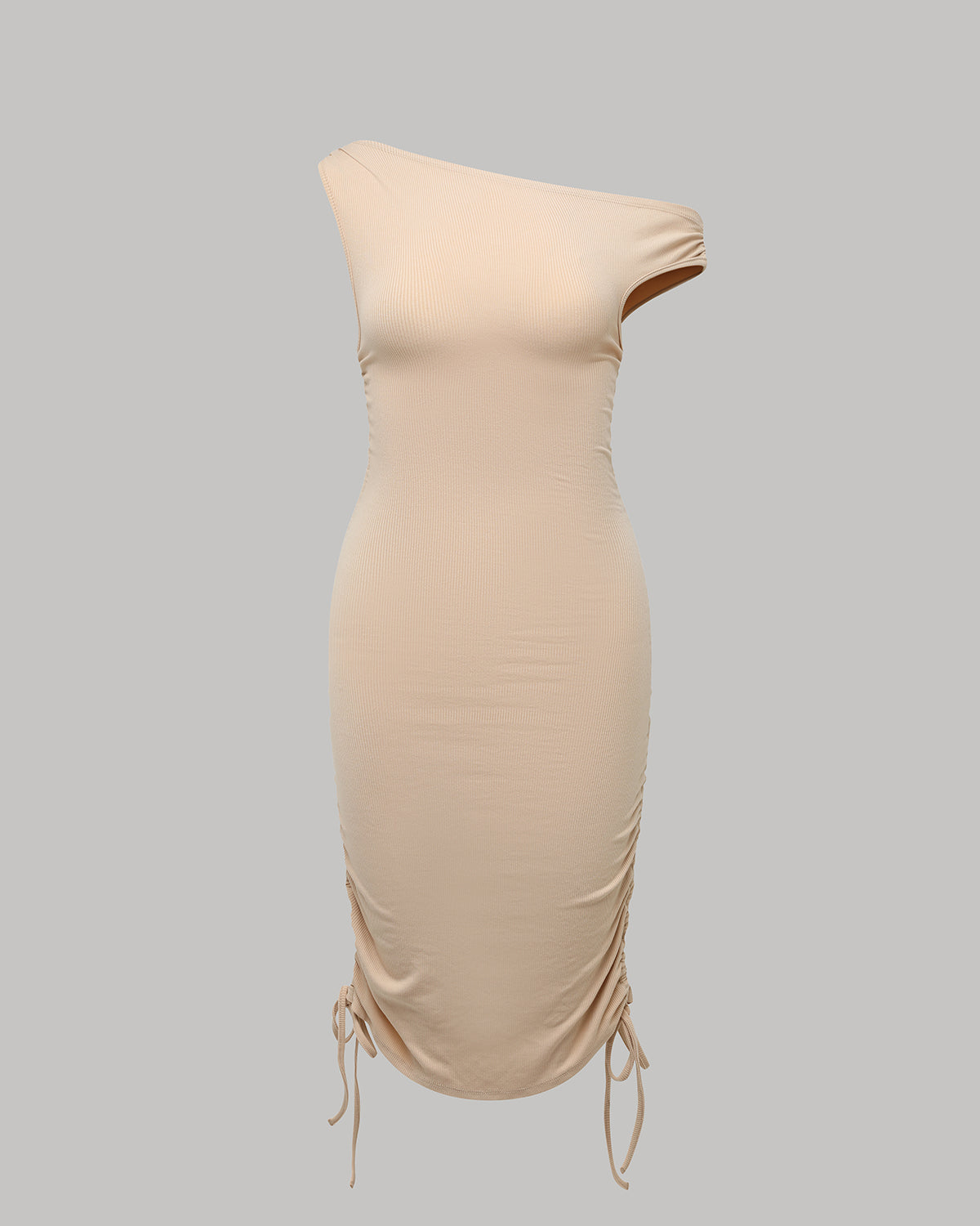 BlisSecret One Shoulder Rouched Mini Dress
