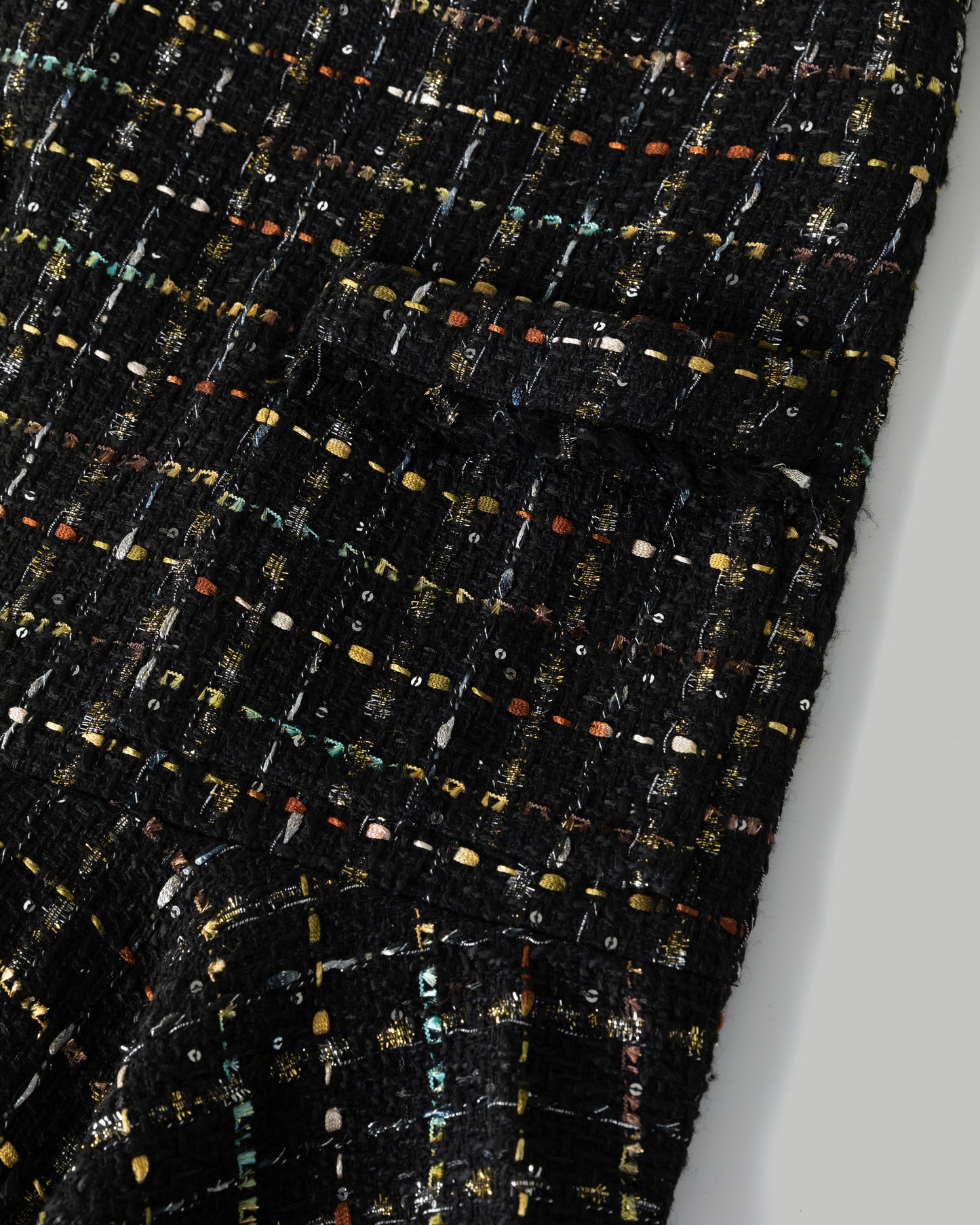 Kevan Hall X VelvetBlue Metallic Tweed Short Sleeve Mini Dress
