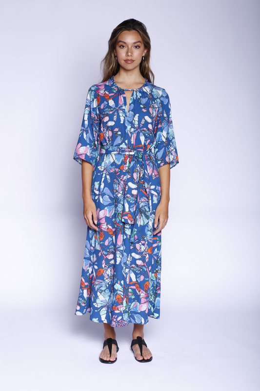 Kevan Hall X VelvetBlue Spirogragh Printed Jumpsuit