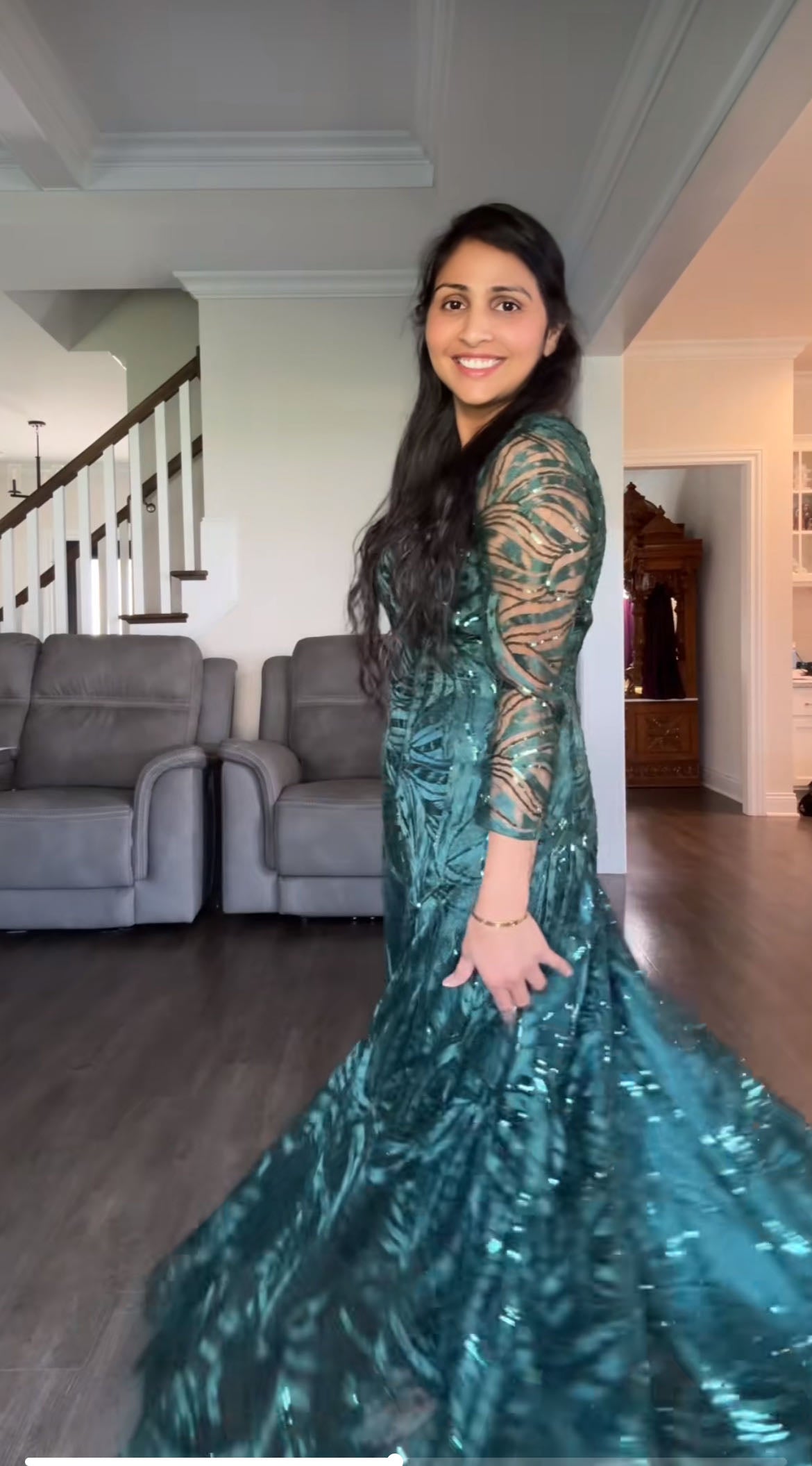 CrepeShine SPRUCE Evening Dress