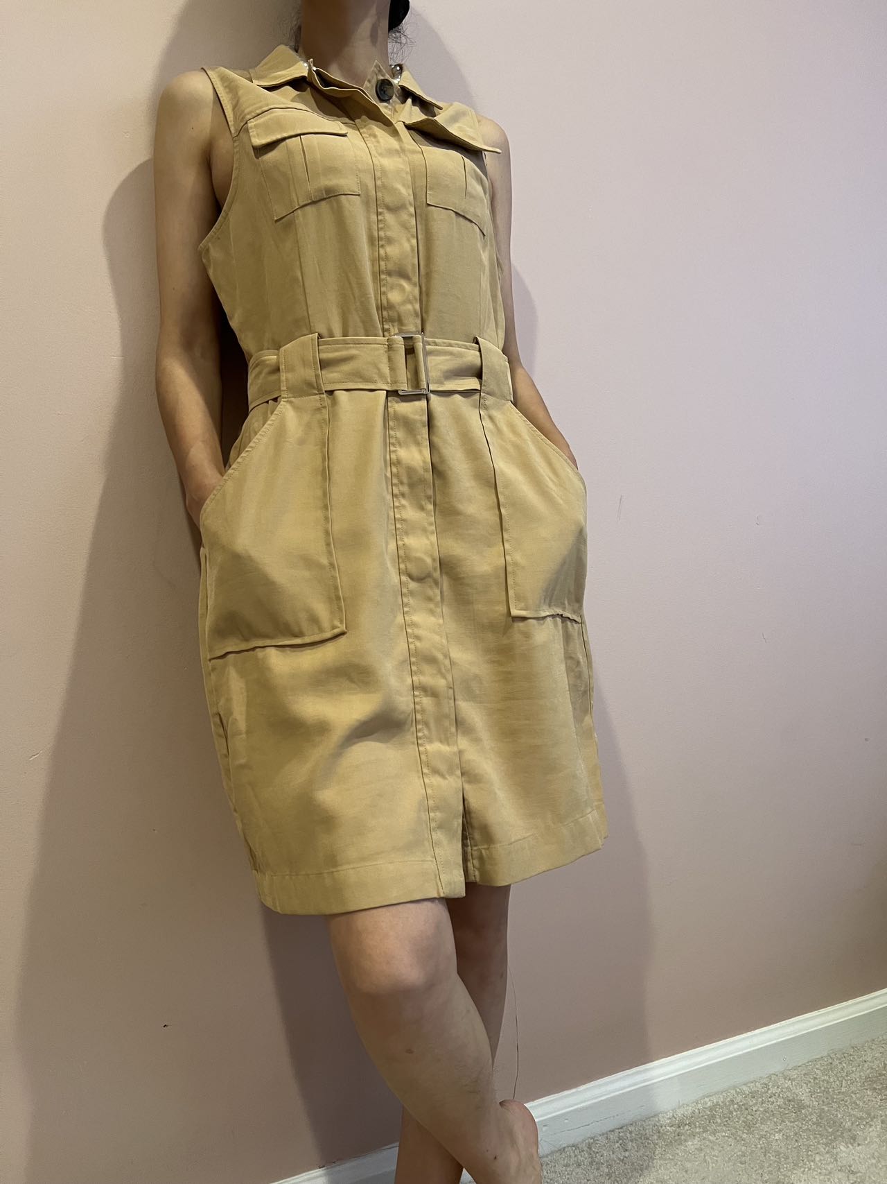Gold Casual Dress