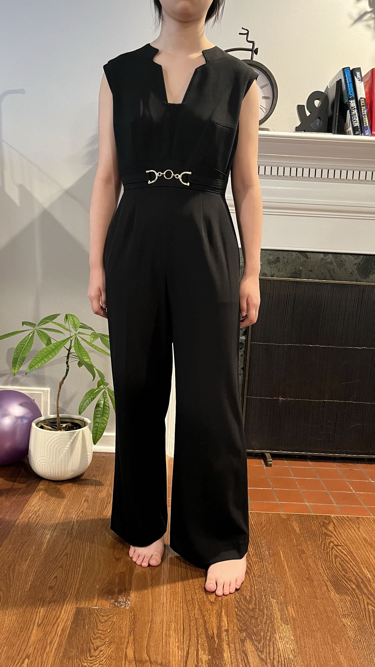 CrepeShine BLACK Jumpsuit