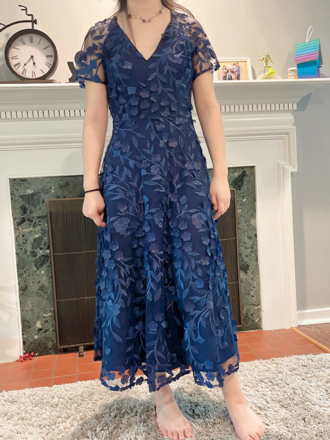 CrepeShine MIDNIGHT NAVY Evening Dress