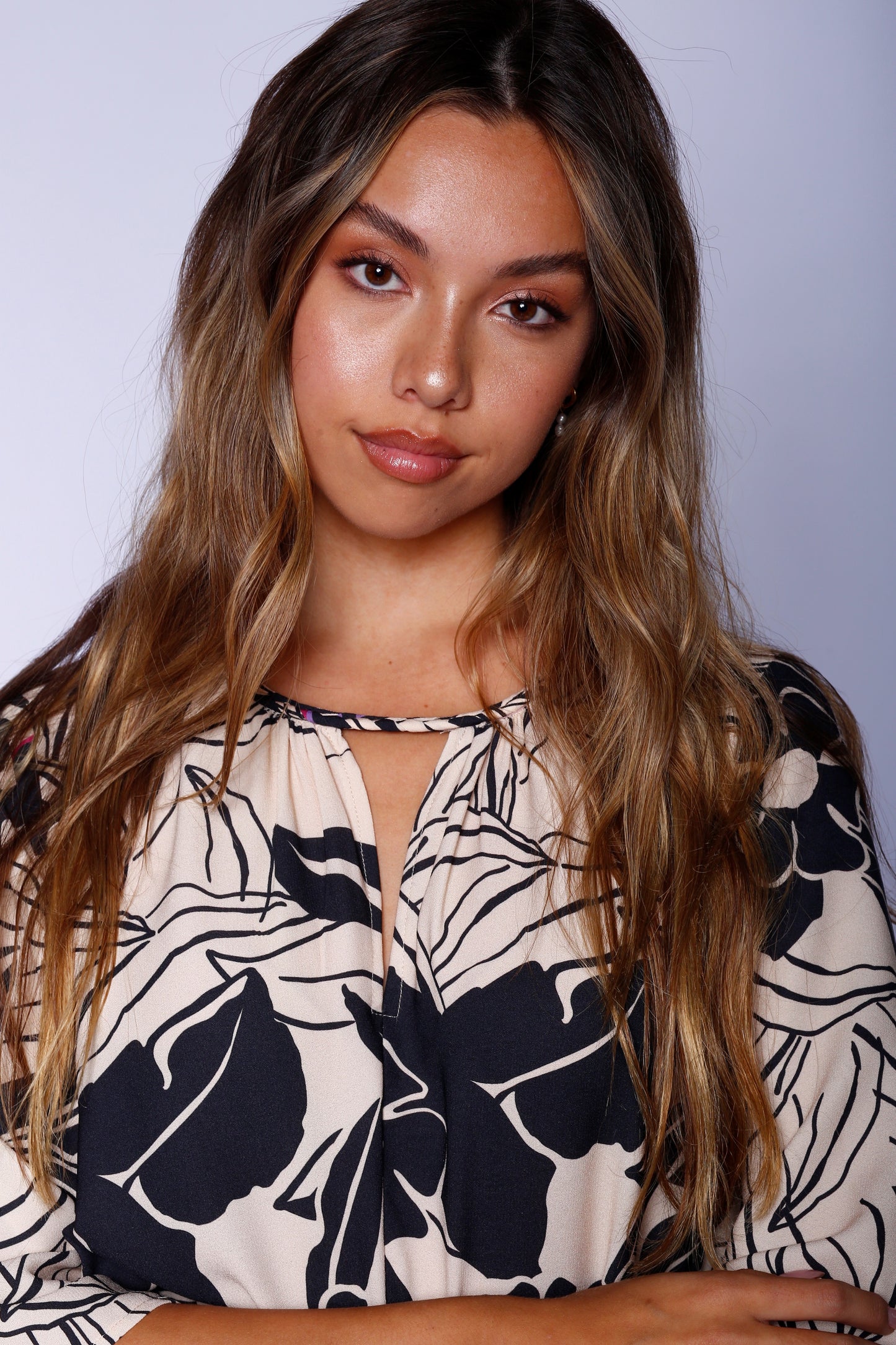 Kevan Hall X VelvetBlue Boder Printed Jumpsuit