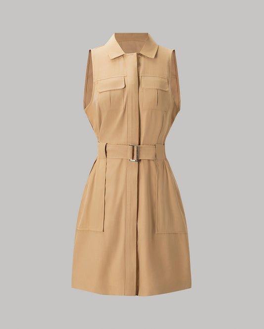 Daily Casual Dress with Belt