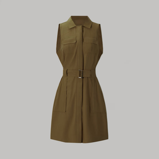 Daily Casual Dress with Belt