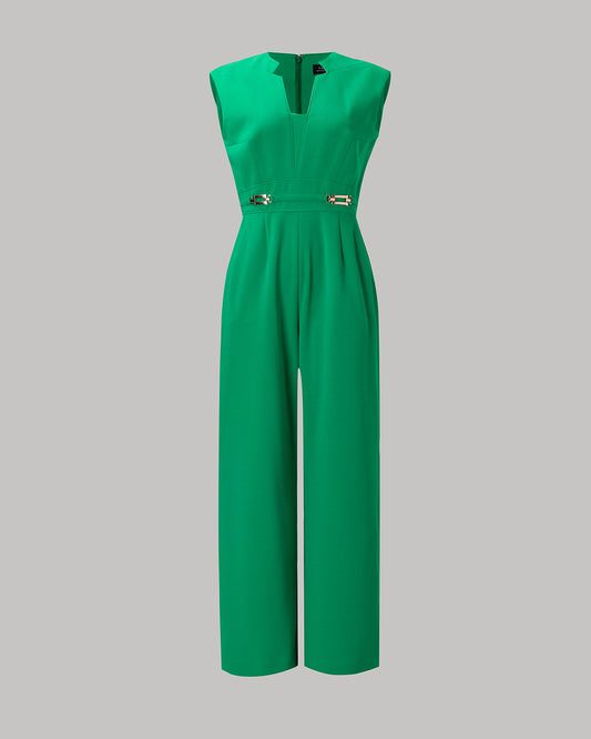 CrepeShine BLACK Jumpsuit